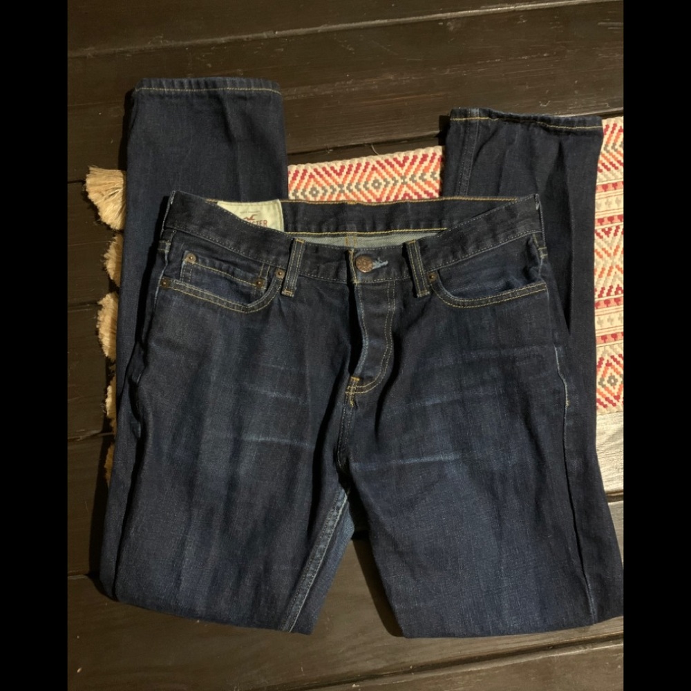 Hollister men straight leg jeans 30x30 button fly